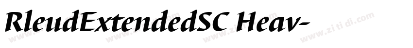 RleudExtendedSC Heav字体转换
